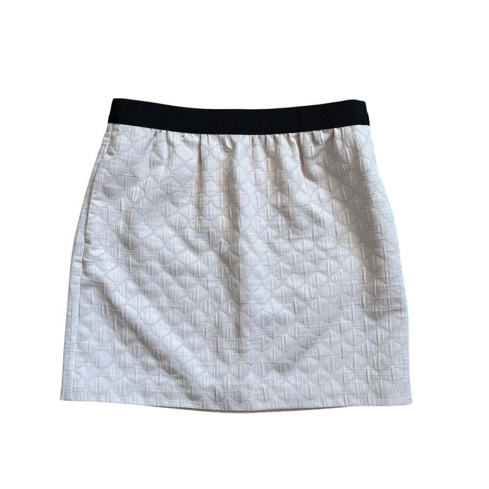 Ann Taylor Loft Blush Pink Textured Mini Skirt Size 8 Office Party Preppy